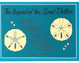 Sand greenback legend Etsy image relating to Legend of the Sand Dollar Poem Printable called Sand greenback legend Etsy